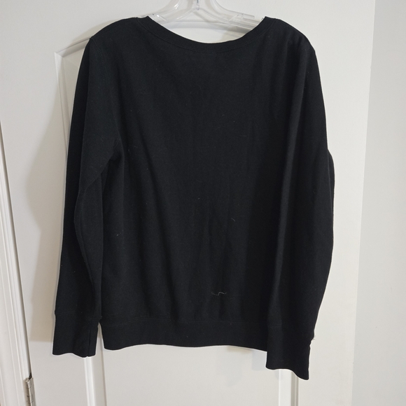 Philadelphia Eagles Rhinestone Sweatshirt Women's Medium NFL Team Apparel Black - Picture 4 of 11